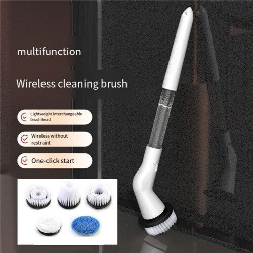 Electric Cleaning Brush, Replaceable Brush Electric Scrubber, Multifunctional  Electric Scrubber 2