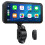 Motorcycle Carplay Screen, Wireless CarPlay & Android Auto with Design Mount 6.25 Inch Touchscreen Navigation 1