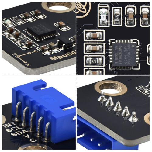 MPU6050 6-Axis Gyroscope + Accelerometer Module, 3D Motion Tracking IMU Sensor with I2C Interface for 2