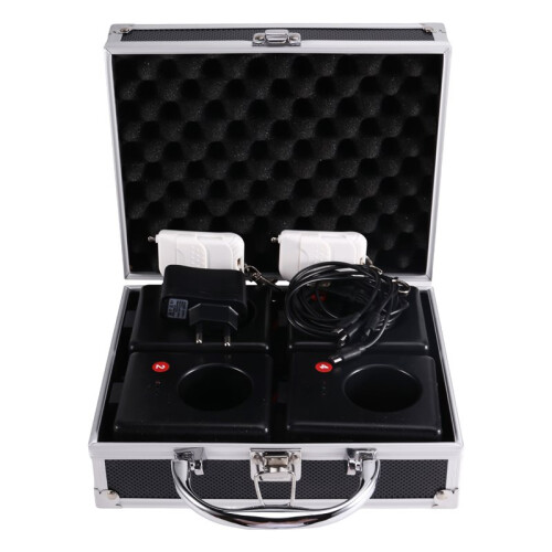 Stage Electronic Sprayer Equipment Bar Wedding Performance Props Starlight Waterfall Machine, 2 Control+4 Base EU Plug