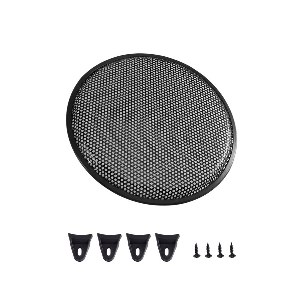 12 Inch Speaker Grill Iron Subwoofer Speaker Circle Cover Audio Mesh Protector Guard For Car Rv Speaker Protector Guard 4714131098398