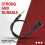 2PCS Panel D-Type Cable de Jack Estéreo Dual-Channel 6.35MM Hembra A 6.35MM Macho Cable de Placa de Pared 5