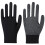 Nylon Work Gloves, Non-Slip, Wear-Resistant, Packaging,Protection, Breathable, Construction Site, Labor Protection Black 1