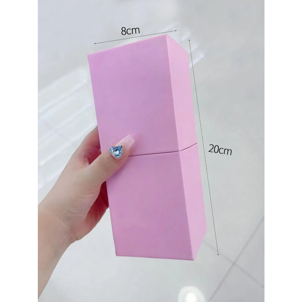 My Store (20X8cm Fang Box) Makeup Brush Holder Large Capacity Make Up Brush Case Organizer Cosmetic Cup Cylinder Storage Bag