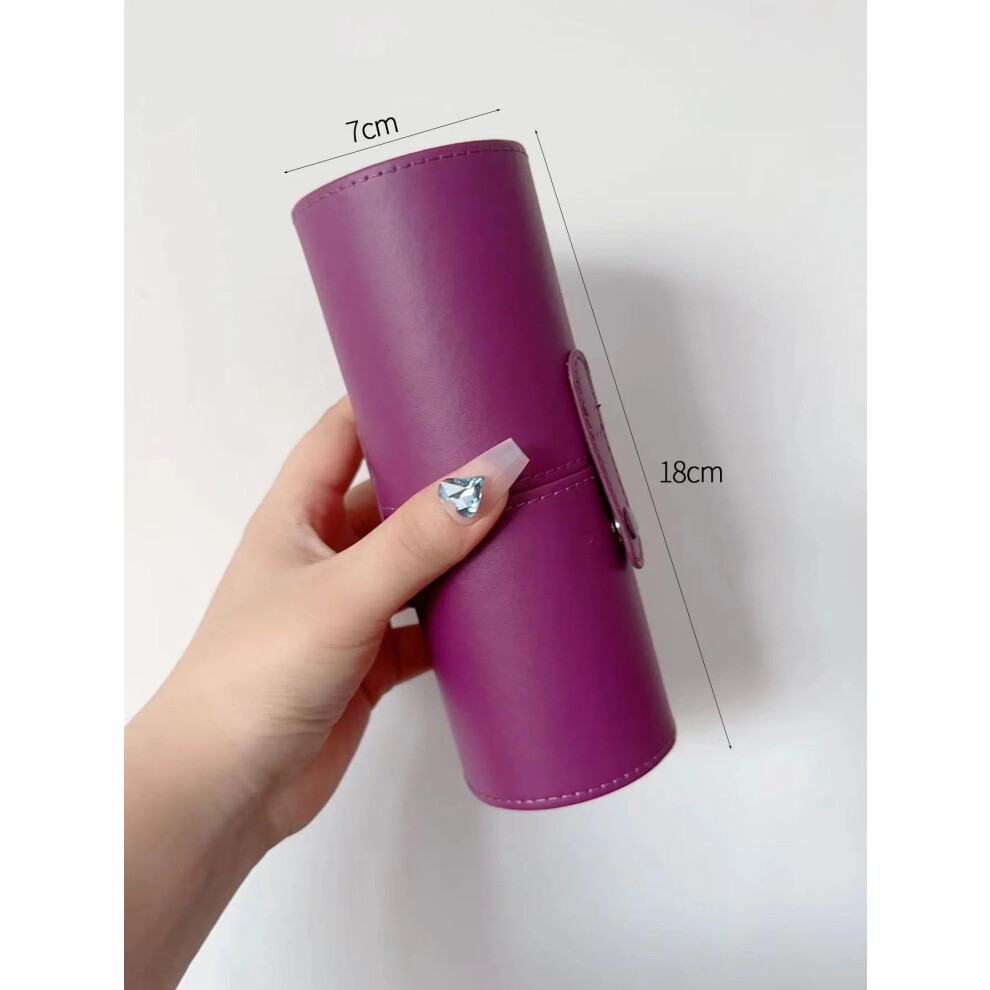 My Store (18X7cm 1) Makeup Brush Holder Large Capacity Make Up Brush Case Organizer Cosmetic Cup Cylinder Storage Bag