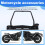 Supporto per Supporto per Borsa Laterale per Portapacchi per Moto, per  ELIMINATOR 500 SE500 E500,B 3