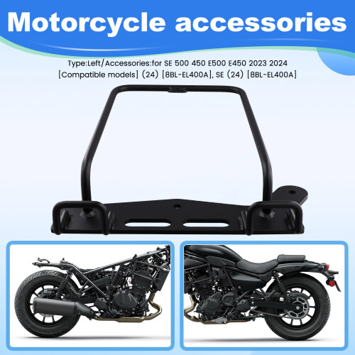 Supporto per Supporto per Borsa Laterale per Portapacchi per Moto, per  ELIMINATOR 500 SE500 E500,B 2