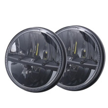 2 Faros Delanteros LED H4 de 7 Pulgadas para Motocicleta para para TJ JK LJ CJ para Niva