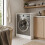 Meuble cache-lave-linge - THE WHITE STONE - 707092 cm - Blanc mat - MDF mélaminé - Gain de place 2