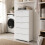 Commode - THE WHITE STONE - Commode 5 tiroirs - 60x38x103 cm - Blanc mat - Livré monté 4