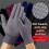 Nylon Work Gloves, Non-Slip, Wear-Resistant, Packaging,Protection, Breathable, Construction Site, Labor Protection Black 6