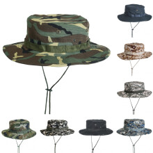 Boonie Hat ulkokäyttöön tarkoitettu aurinkolippis, unisex, leveälierinen, kiristysnyörillä