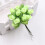 Bouquet di 12 rose artificiali in plastica arancione 7