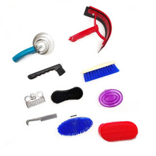 Professionele Borstelset voor Paardenverzorging, voor een Grondige Reiniging en Verzorging, Ideaal voor Het Wassen en Onderhoud van de Stal