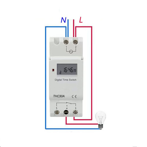 New Type Din Rail 2 Wire Weekly Seven Days Programmable Digital   Relay Timer Control AC THC 15A 30A 220V 12V 2