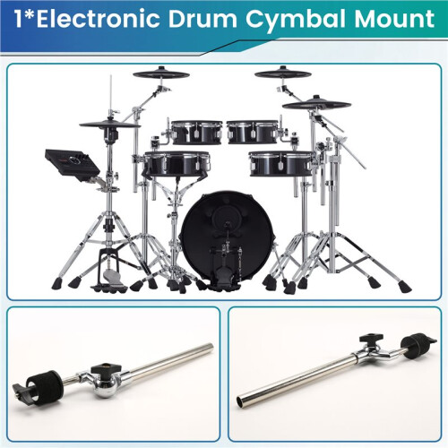 Electronic Drum Cymbal Arm Bracket Mount Holder Drum Rack Clamp Adjustable Clamp, Drum Parts 2