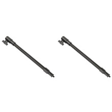 2X Flexibele Metalen Zwanenhalsarm met 1/4 Inch-20 Schroefdraad en 16 mm Statiefkopadapter voor Cameraflitser/Monitor