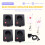 Stage Electronic Sprayer Equipment Bar Wedding Performance Props Starlight Waterfall Machine, 2 Control+4 Base EU Plug 2