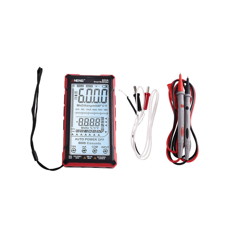 Aneng 622A Digital Multimeter Professional Digital Multimeter Testeraser Lamp Capacitance Ohm Temp Tester Electrician 6031125401377