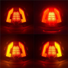 Achterlicht, Remlicht en Richtingaanwijzers met Geïntegreerde LED'S, Transparant, voor MT-07 MT07 2025 2026