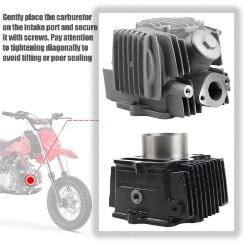 52.4mm Motorcycle Cylinder   Piston Kit for 110 WS110 C110 110cc ATV UTV 1