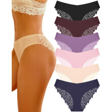Fo-éadaí Bikini Gan Taispeáint Lása do Mhná, Pacáiste Bog, Gan Uaim, 6
