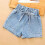 Blå denimshorts for jenter, 4 år 2