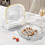Plastic Serving Tray with Base 1 PC Dishwasher-Safe Reusable 4