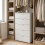 Commode - THE WHITE STONE - Commode 5 tiroirs - 60x38x103 cm - Blanc mat - Livré monté 6