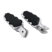 Motorcycle Footrest Foot Pegs Pedals for HYPERMOTARD 821 Multistrada MTS 950 1260 1200(Silver )