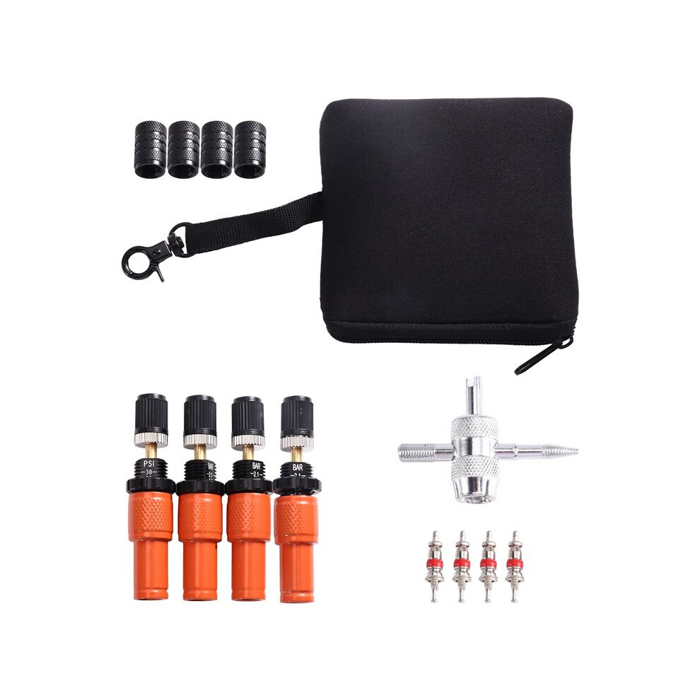 Adjustable Auto-Stop Tire Deflators Valve Kit (10-30 Psi) 4 Pcs Screw- Tyre Air Down Tool 6033061054389