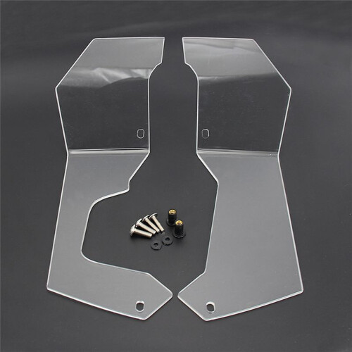 Motorcycle Side Windshield Windscreen Handshield Wind Deflector for  VFR1200X Crosstourer 2012-2015 Transparent 1