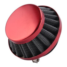Filtro de Ar Universal de 38 mm para Bicicleta Motorizada, Moto de Bolso, Quadriciclo, Peças de Motocicleta, Vermelho