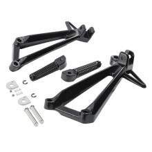 Motorcycle Aluminum Rear Passenger Foot Peg Footrest Bracket Set Fit for YZF R3 YZF-R3 2015-2024 MT 03 2020-2024