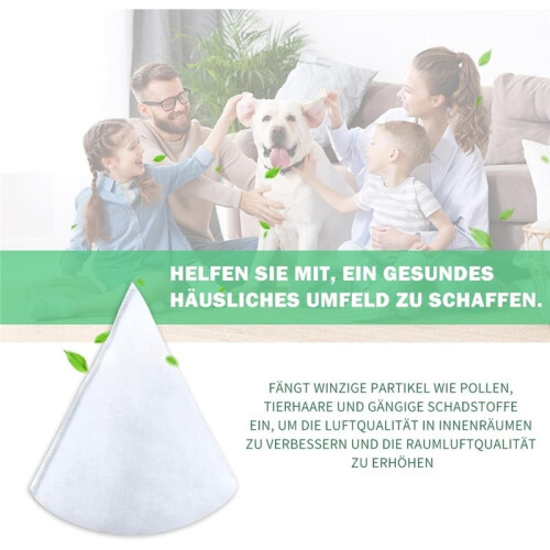 Förpackning med 20 Konfilter DN 125, G4 Filterventilationssystem, Längd 180 mm Filtermattor för Ventilationssystem 1