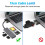 5-In-1 All-In-1 Card Reader CF//XD/CFAST/TF Card Multi-Function Portable USB-A USB-C Card Reader Docking Station 8