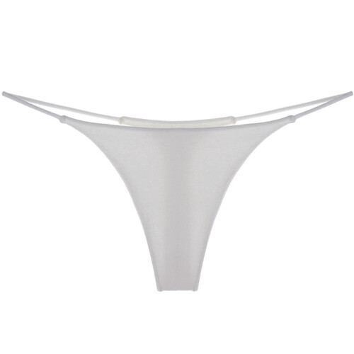 Dames katoenen string met lage taille en dubbele bandjes