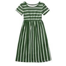 Girls striped short dress for toddlers and babies