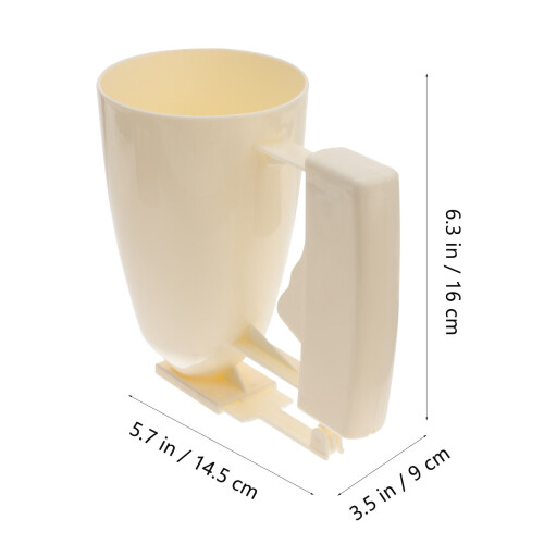 Distributeur de cupcakes en plastique beige (1 pièce) 1