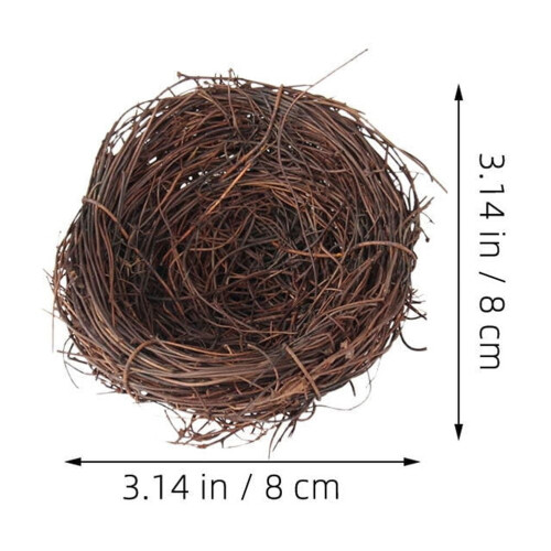 Nido d'uccello artificiale in rattan (2 pezzi) 1