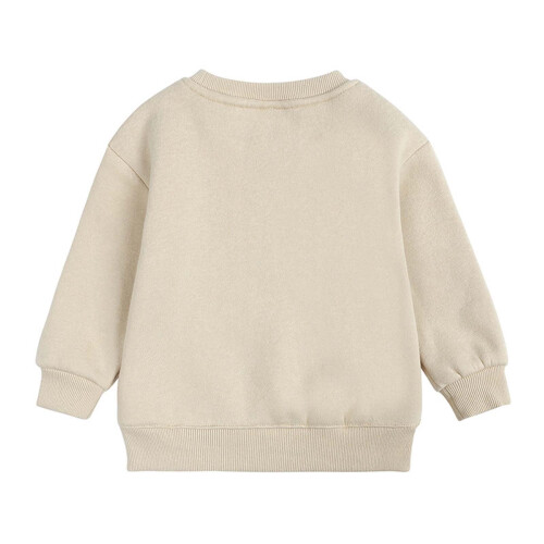 Children's fleece sweater round neck solid color 2
