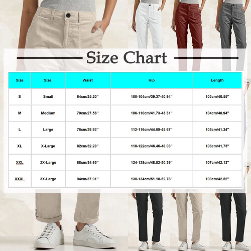 SYMOID Plus Size Cargo Pants for Women High Waisted 1