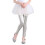 Sequin Leggings for Girls Silver Size 5-6 3
