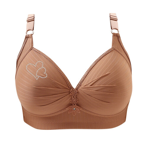 Plus Size Printed Raffed Everyday Bra XS-4XL 2