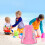 Pink Mesh Beach Backpack for Kids - Lightweight 2