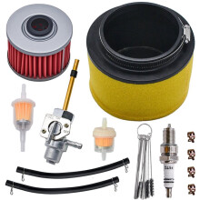 Air Oil Filter Tune Kit W/ for ATC250ES Red 250 1985-87 17254-HA0-000 15410-KF0-010 16950-HC4-840