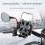 Bike Phone Mount, Universal Mechanical Lock Phone Navigation Holder Mount Includes Rearview Mirror Handlebar Base 5