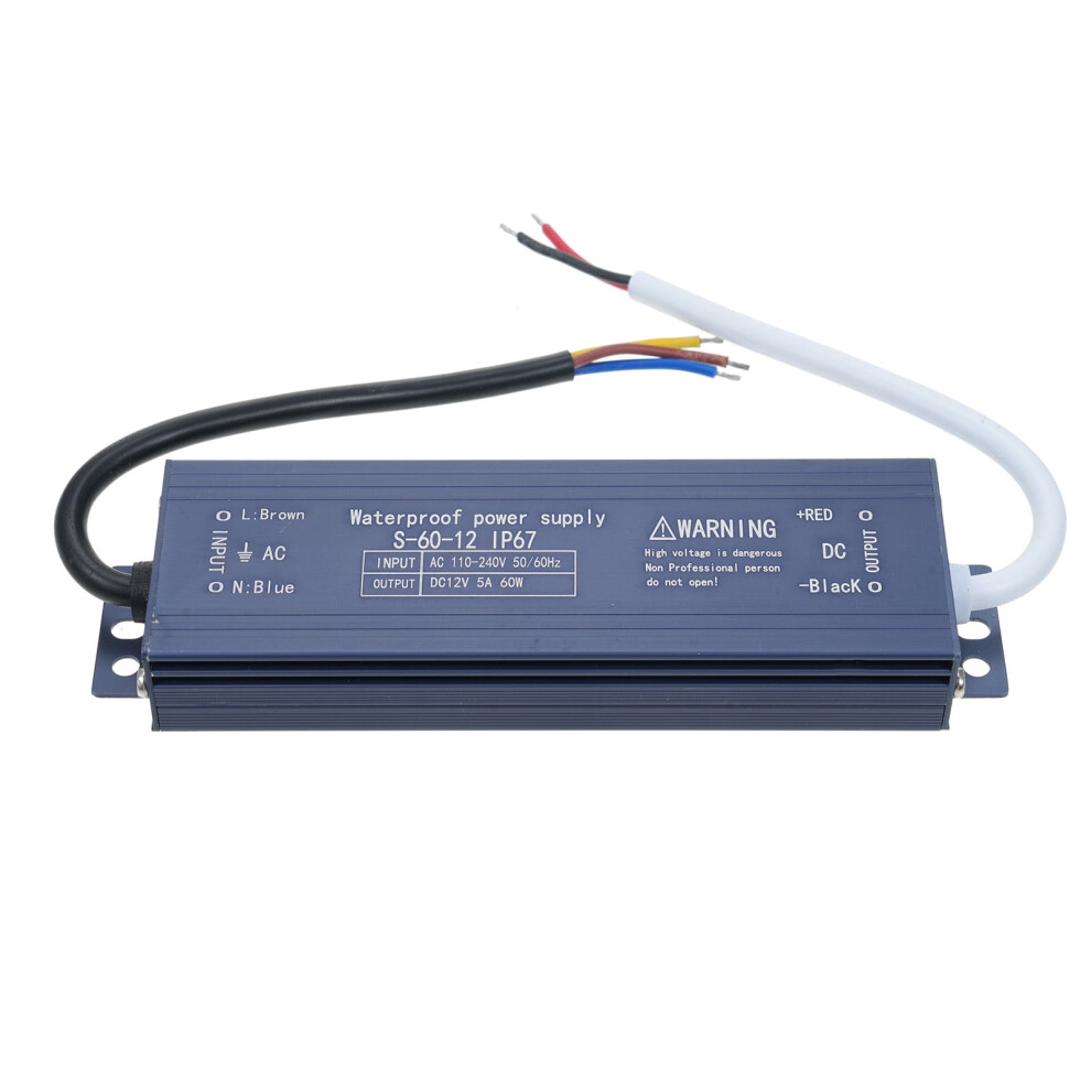 Led Driver 12V 60W Ip67 Waterproof 12Â240V Input Light 9193271350781
