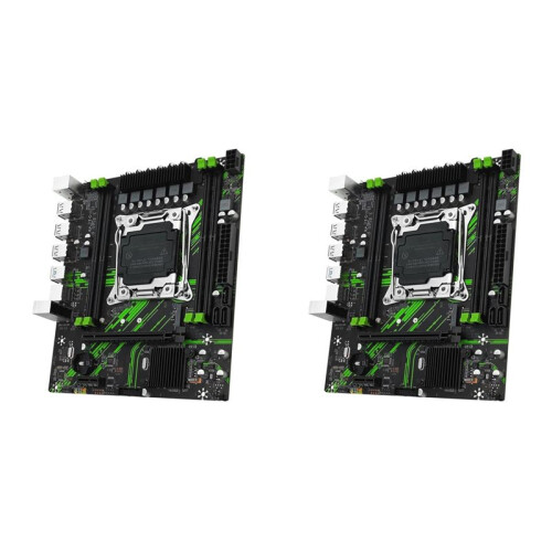 2X X99 PR9 Moderkort LGA 2011-3 Stöder 4X DDR4 RAM Gigabit LAN /NVME M.2 Stöder E5 26XX V3 CPU