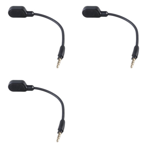 3X Microfono Sostitutivo da Gioco da 3,5 mm per Cuffie da Gioco  HyperX Cloud 3 III